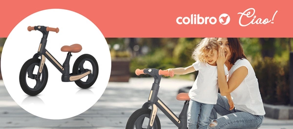 Colibro CIAO lekki bezpieczny Rowerek biegowy jeździk