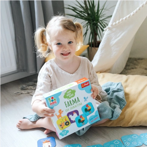 TREFL Gra edukacyjna farma ABC Malucha Puzzle