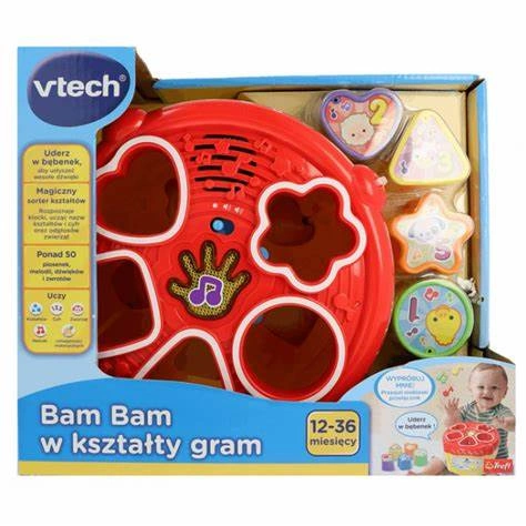 VTECH Bębenek BAM BAM w kształty gram sorter 12m+