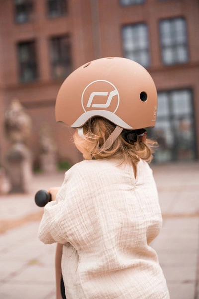 SCOOT AND RIDE KASK XXS-S dla dzieci regulacja kask rowerowy dziecięcy LED