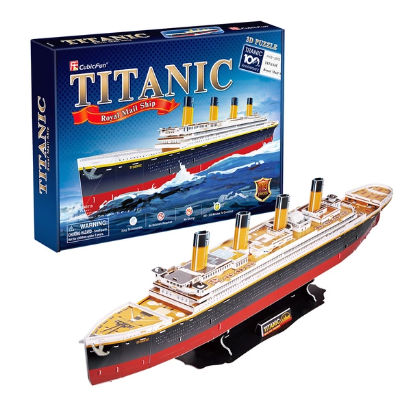 Puzzle 3D statek TITANIC zestaw XXL 113el