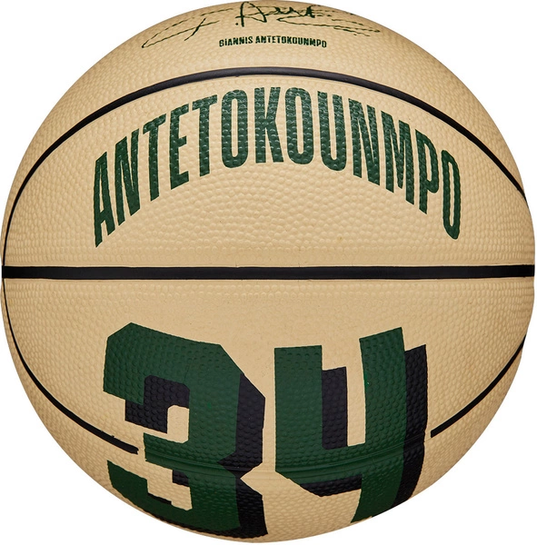 WILSON Giannis Antetokounmpo NBA Milwaukee Bucks 3 Mini Piłka do koszykówki
