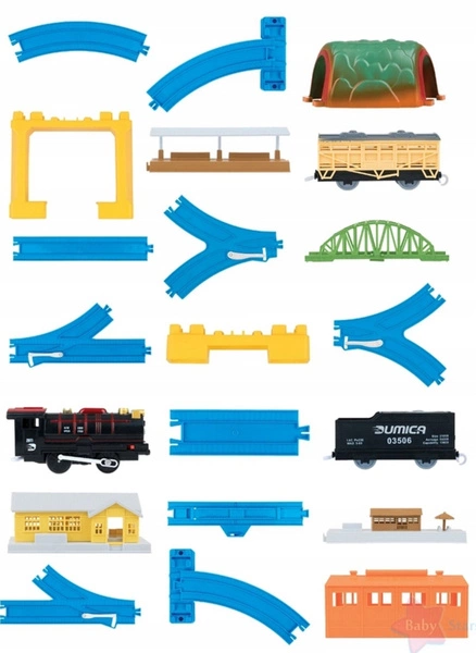 DUMICA Kolejka zestaw torów DELUXE D3 62el DU20333