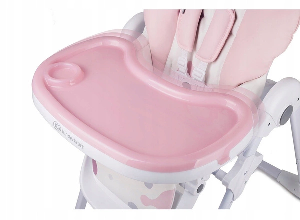 Kinderkraft YUMMY składane krzesełko do karmienia + tacka