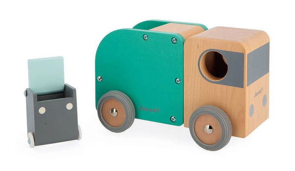 Janod - Śmieciarka drewniana Bolid 2+