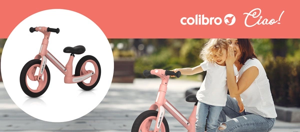 Colibro CIAO lekki bezpieczny Rowerek biegowy jeździk