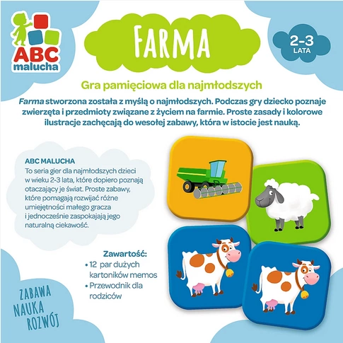 TREFL Gra edukacyjna farma ABC Malucha Puzzle