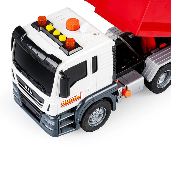 DUMEL FLOTA MIEJSKA wywrotka ciężarówka wóz budowlany dźwięki światełka 3+