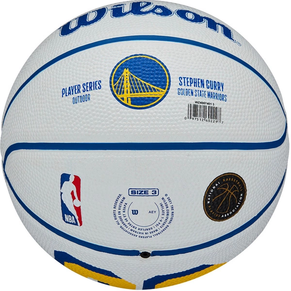 WILSON NBA Stephen Curry Golden State Warriors 3 Mini Piłka do koszykówki