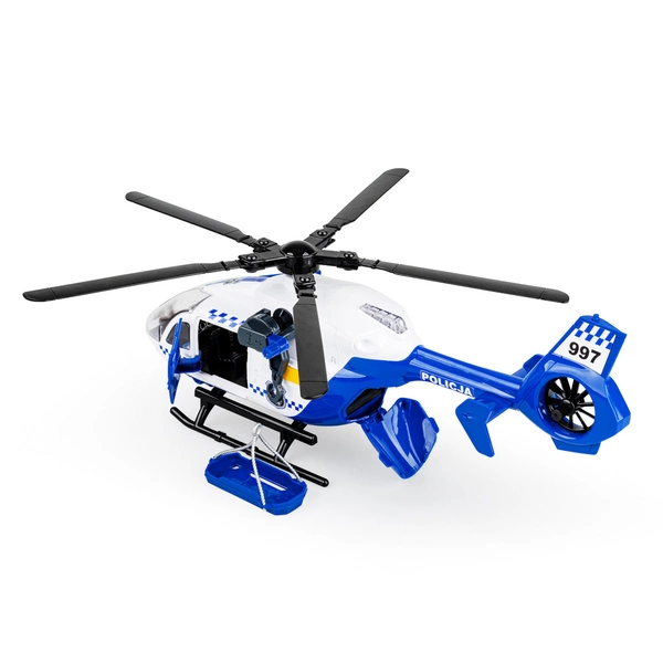 DUMEL HELIKOPTER policyjny śmigłowiec światła dźwięk interaktywny