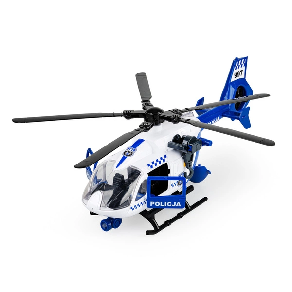 DUMEL HELIKOPTER policyjny śmigłowiec światła dźwięk interaktywny