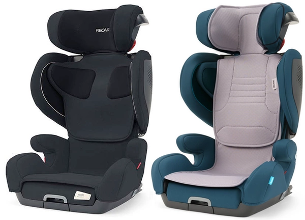 RECARO Mako 2 Elite Prime Mat Black fotelik samochodowy i-size 100-150cm + RECARO Mako tapicerka letnia pokrowiec na fotelik