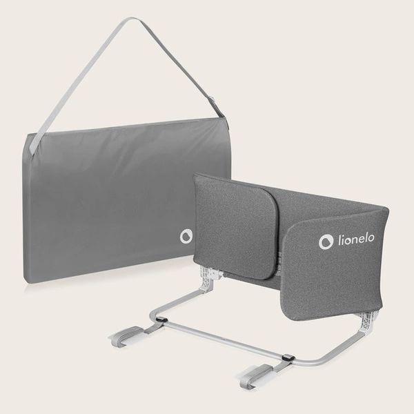 Barierka bramka do łóżka składana PRZENOŚNA + TORBA 150cm Lionelo Lora XL