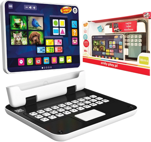 SMILY PLAY Laptop i tablet w jednym dla dzieci 2W1 wersja PL