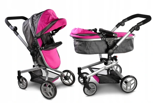 NATALIA Wózek dla lalek 2w1 spacerówka gondola