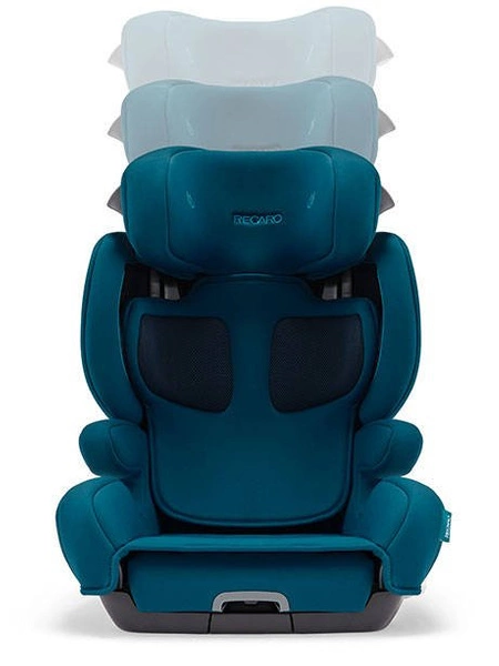 RECARO Mako 2 Elite Prime Mat Black fotelik samochodowy i-size 100-150cm + RECARO Mako tapicerka letnia pokrowiec na fotelik