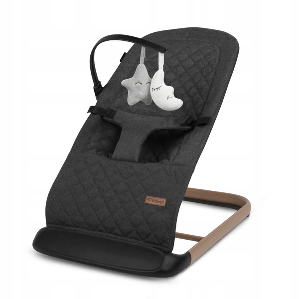 KIDWELL LARO leżaczek bujaczek składany dla niemowląt 2 zabawki pałąk