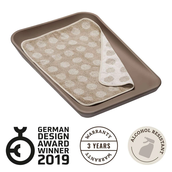 LEANDER - mata do przewijania MATTY™, mocca