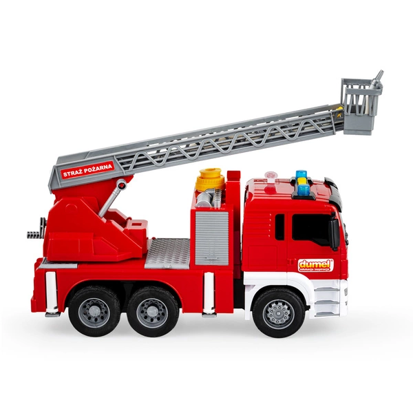 DUMEL WÓZ STRAŻACKI pojazd na wodę z drabiną odgłosy armatka wodna 30904
