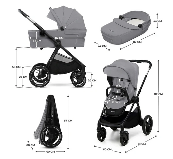 Kinderkraft NEA 2 Wózek dziecięcy wielofunkcyjny 2w1