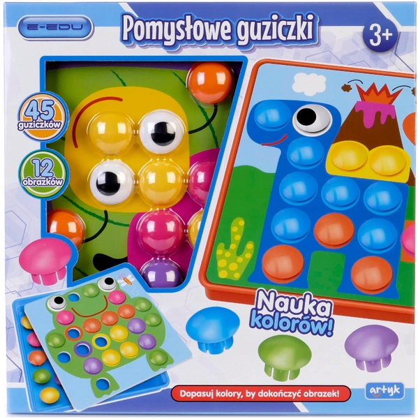 POMYSŁOWE GUZICZKI UKŁADANKA GUZICZKOWA MOZAIKA