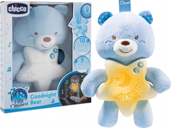 CHICCO Misie szumiący miś szumi lampka pozytywka