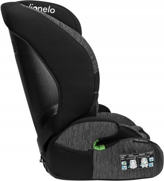 Fotelik samochodowy 76-150cm szerokie siedzisko 9-36kg Lionelo LEVI I-SIZE