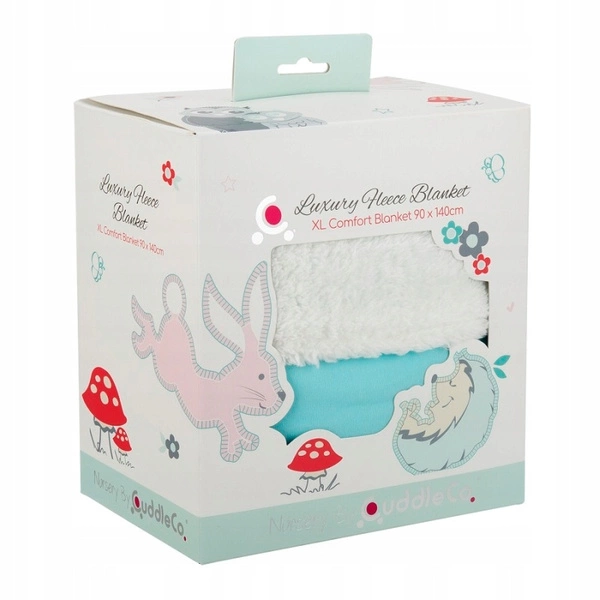 CUDDLECO COMFI dwustronny miękki kocyk dziecięcy 140 x 90 CM - kołderka 2W1