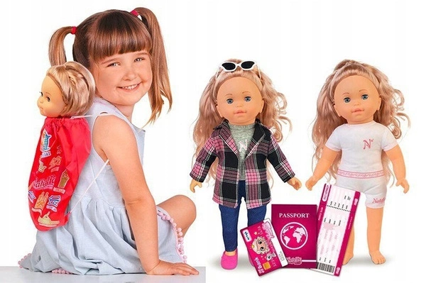 ARTYK Lalka NATALIA podróżniczka mówiąca PL śpiewa opowiada 41 CM