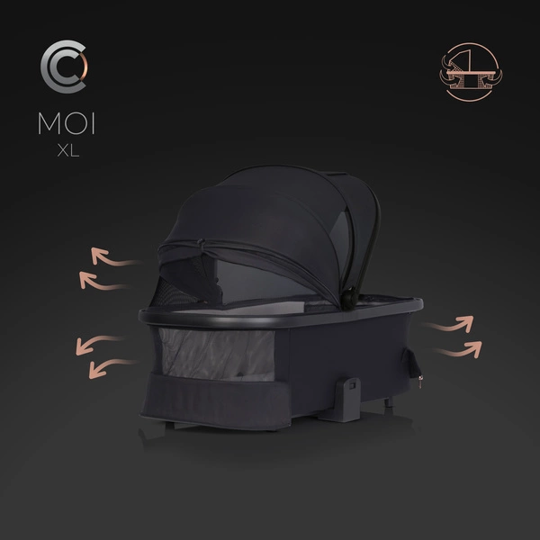 Cavoe Moi XL 2W1 wózek spacerowy z gondolą + torba + adaptery + 1 sztuka panel grzewczy