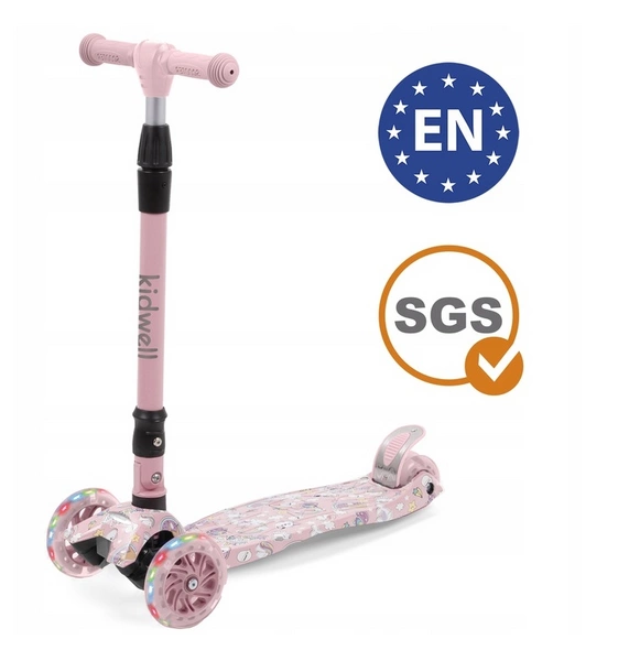 KIDWELL Vento hulajnoga trójkołowa balansowa LED