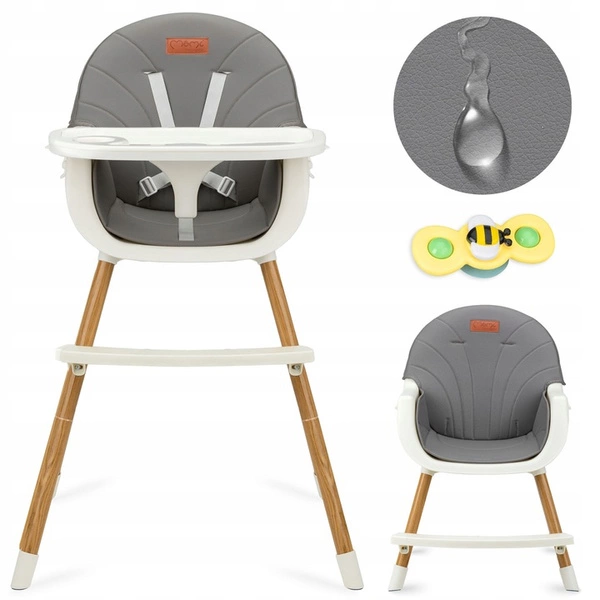 MOMI REKI Krzesełko krzesło do karmienia dla dziecka