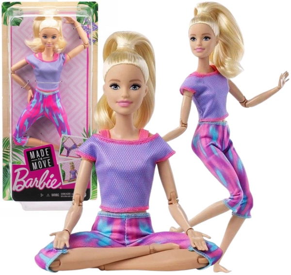 BARBIE Made to move lalka gimnastyczka GXF04