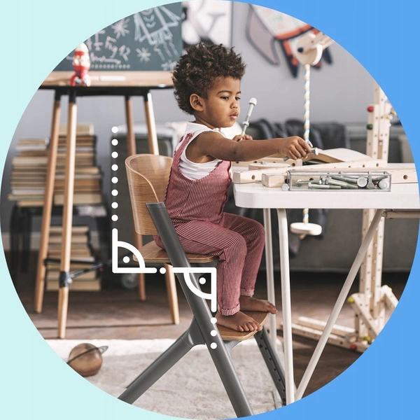 KINDERKRAFT LIVY Krzesełko krzesło do karmienia dla dziecka 3w1 do 110 kg