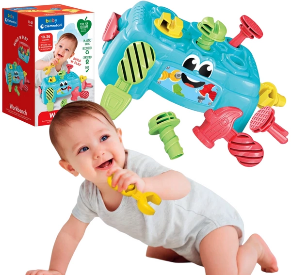 CLEMENTONI Stolik Małego Majsterkowicza narzędzia