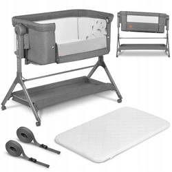 LIONELO LEONIE PLUS 3w1 Łóżeczko dostawne kołyska niemowlęce