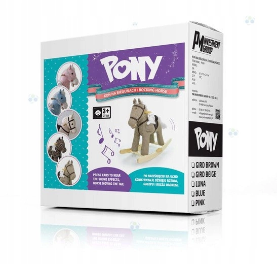 Milly Mally Koń na biegunach Pony Pink