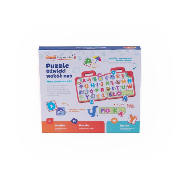 DUMEL dźwięki wokół nas moje pierwsze ABC PUZZLE 3D 82450