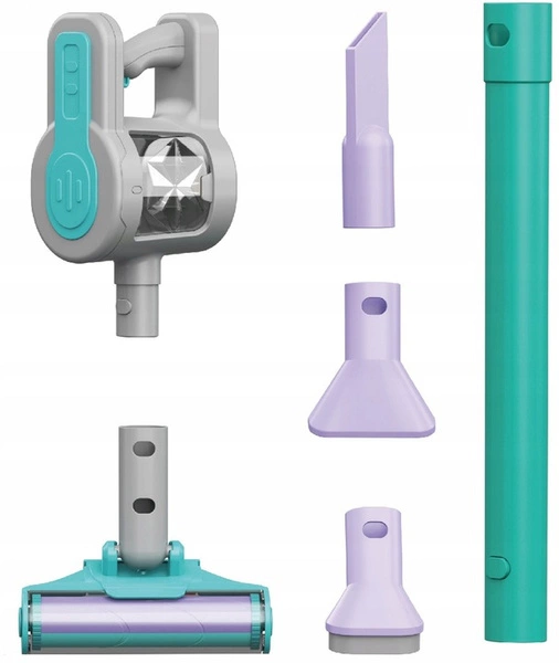 ARTYK ODKURZACZ PIONOWY dla dzieci światło dźwięk 4 końcówki wymienne