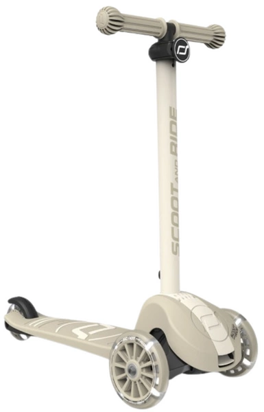 SCOOT AND RIDE HIGHWAYKICK 3S kołowa LED hulajnoga z systemem sterowania Ash