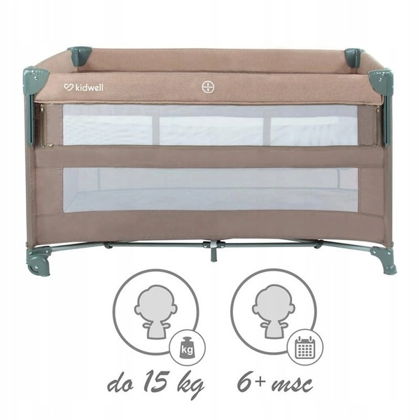 KIDWELL BLISSY LIFT łóżeczko turystyczne składane kojec materacyk