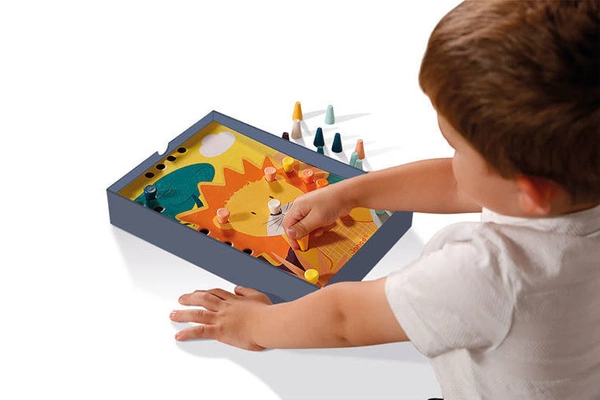 Janod - Układanka drewniana mozaika Zwierzątka 3+