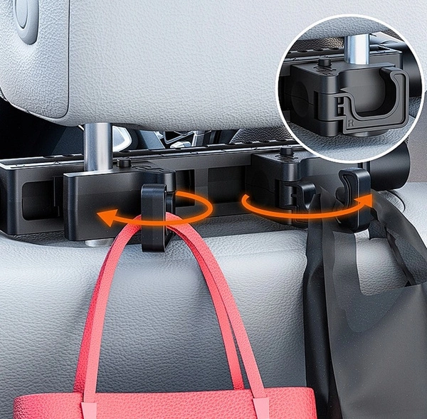 ZAGŁÓWEK samochodowy oparcie na głowę regulowany uchwyt na telefon haczyk