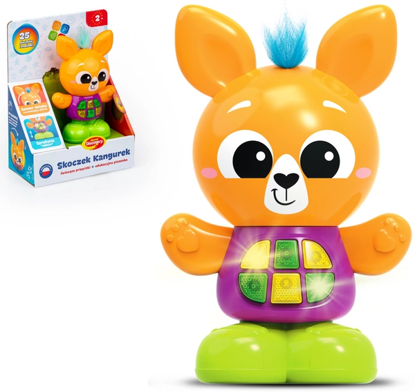 DUMEL Interaktywny skoczek Kangur kangurek dźwięki melodie piosenka 24m+