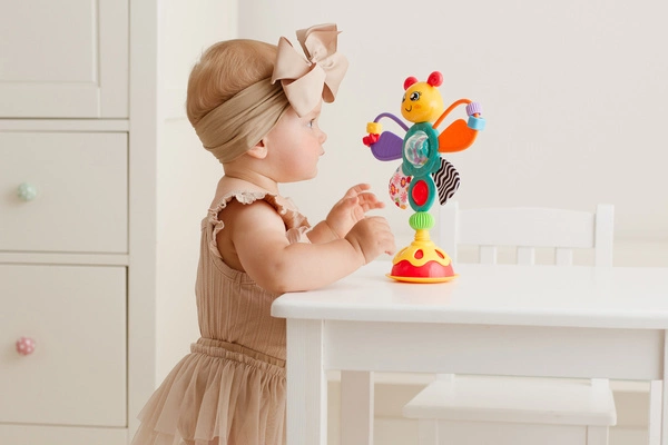 TULIFUN MOTYLEK przyssawka zabawka sensoryczna obrotowa grzechotka 30115