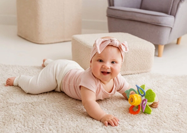 Dumel Terkoczący Ogród Z Przyssawką Kolorowy Zabawka Sensoryczna Gryzak 3m+