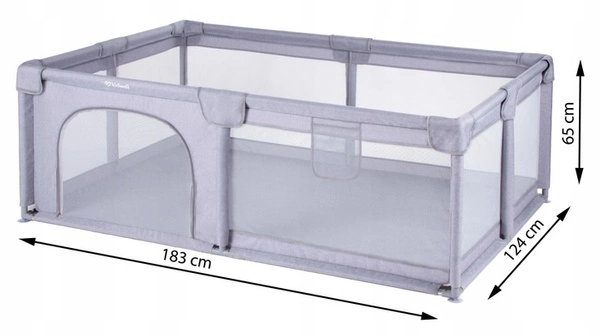 Kojec plac zabaw Kidwell FANKO Gray 120x180 cm