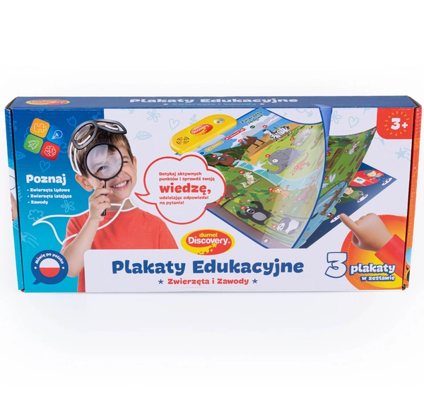 Dumel Edukacyjne plakaty Zwierzęta Zawody nauka 3+