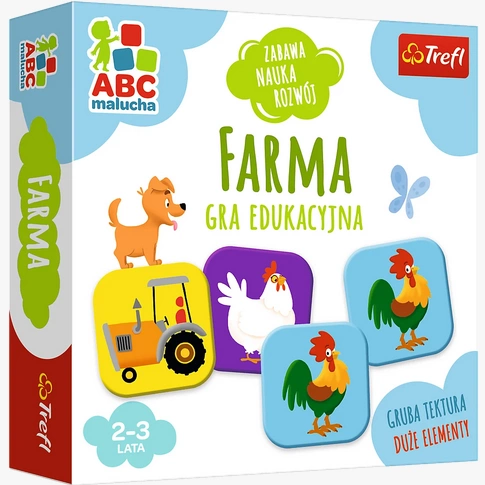 TREFL Gra edukacyjna farma ABC Malucha Puzzle