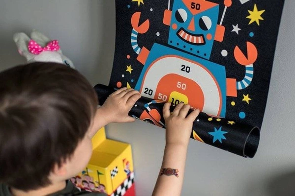 Janod – Magnetyczna gra w rzutki Roboty